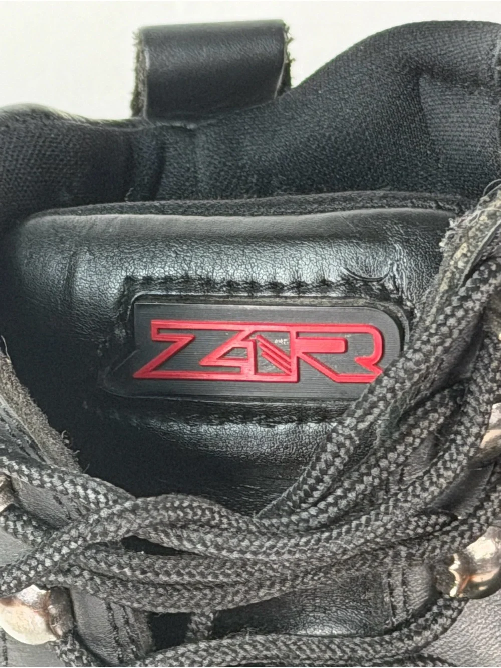 Z1R M4 Men’s Motorcycle Boots Size 8 Black Leather Lace Up Side Zip Biker